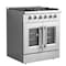 Forno Galiano 30In. Freestanding French Door Gas Range FFSGS6444-30 - alternate 7